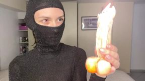 Masked Candle Tease, Soft Femdom &amp; Erotic Play with Toy Flame, Daniella&#039;s OF Preview