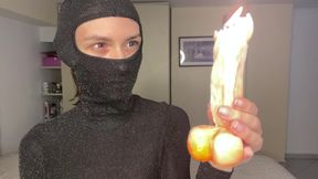 Masked Candle Tease, Soft Femdom &amp; Erotic Play with Toy Flame, Daniella&#039;s OF Preview