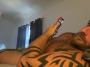 Danny Wyatt wakes up horny milking his cock