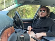 Caught jerking off - Public dick flash