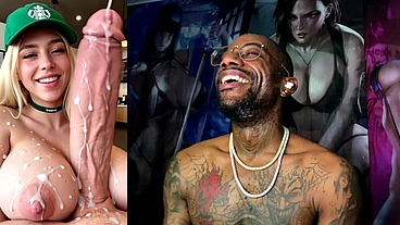 Big Breast StarFucks Employee Makes A Hard BWC Cum Explode, AI Generated