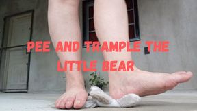 Pee and trample the little bear