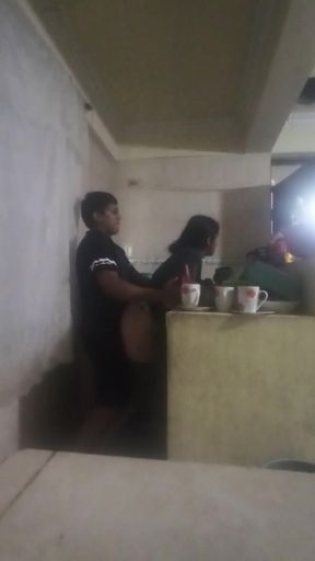 Maid Fucked in the Kitchen (my Wife Almost Found Us Out)