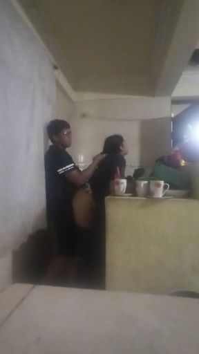 Maid Fucked in the Kitchen (my Wife Almost Found Us Out)