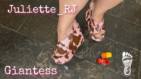 Juliette_RJ MILF Giant finding a small man and cars in her house? FOR MOBILE DEVICES USERS - GIANTESS - FOOT FETISH - TINY PEOPLE - SMALL PEOPLE - GIANT POV - UPPER VIEW - HIGH HEELS WEDGES