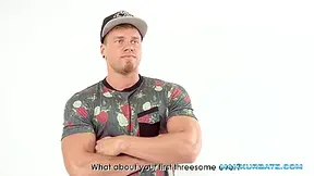 Hot Dude Cums Jerking Off In White Room