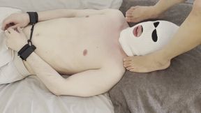 Foot Licking and Toe Sucking in Light Bondage - Petite Female Feet - (Femdom 1)