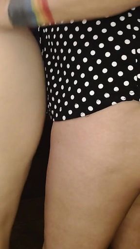 Cumming in Our Pads Lesbian Tease and Please