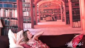 52yo Aunt Judy's Skinny Mature MILF toys her pussy