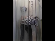 I have fun during bathroom maintenance and I get caught!