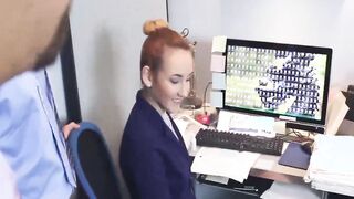 Gigi Flamez and Katalina Mills getting pounded in office