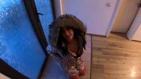 milfycalla- i burned my glossy puffer jacket after i was face fucked