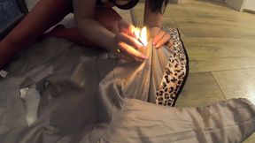 milfycalla- i burned my glossy puffer jacket after i was face fucked