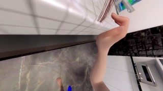 from behind fpov female point of view 3d animation