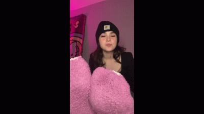 The fuzzy socks said down on all 4s not me