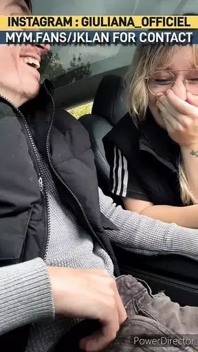 Giuliana sucks her boyfriend's friend In her boyfriend's Tesla