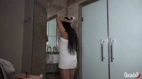 o secador de cabelo queimou e o negrao da manutencao plantou a mandioca na novinha - lunna real