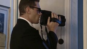 Yummy Milk Enema Into Leather Freaks Mouth!