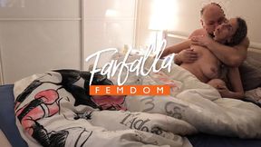 Unstaged wife has multiple intense orgasms at home