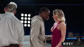 WIFEY Fit Blonde Hotwife Cassie Bender Gets A BBC Creampie In Front Of Hubby