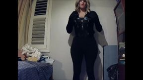 Just Playmate Pt2! Close Ups Of Female Mask Playmate And Her Tight Suit!!!