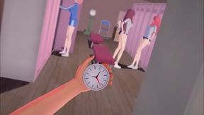 Time Stops for Quintuplet Sex – Miku, Ichika & Itsuki in 3D Anime Fun