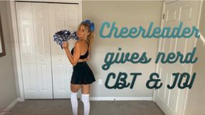 Popular cheerleader bullies nerd into CBT & JOI