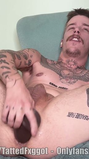Playing with my man cunt - hole training   Clip 1