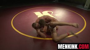 Alex Adams dominates Landon Conrad in oil soaked naked match