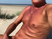 Ultimateslut CUMSHOT ON THE BEACH