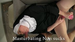 Masturbating Nun Eve Sucks Dick 1
