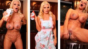 Busty Hotwife Brittany Andrews Stuffs Her Twat With A Dildo!