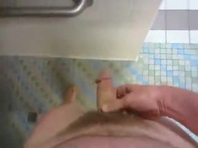 sucking off a stranger in men's shower