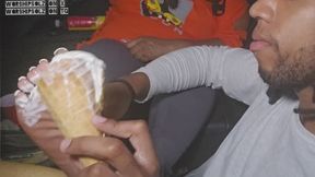 [Car Foot Worship] Ice Cream Feet Pt1 with @worshipsolz & @stan7689 on x