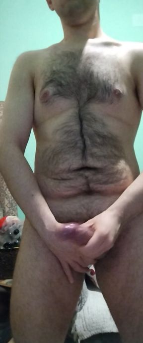 Jerking off my Big Dick before work