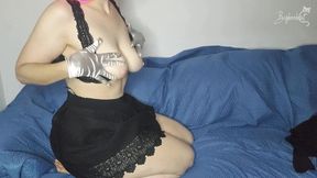 Look at my natural tits bounce as I get off