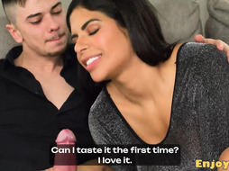 Brunette adult flick star Sheila Ortega gladly BJ's and plumbs Tommy Cabrio's rigid hard-on in doggy