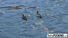 Big tittied teen Lana invites herself over for anal fun