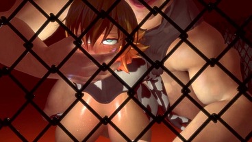 Anime Cow Girl Hard Anal Pounding in the Sex Cage