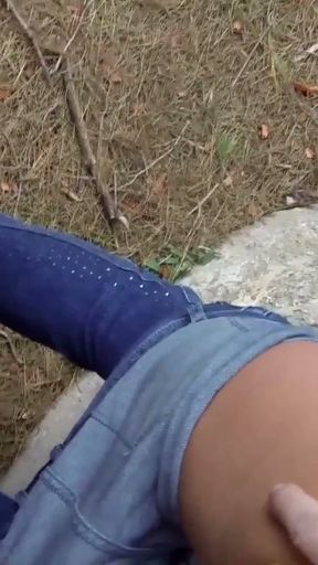 Hot Tight Pussy Amazingly Beautiful Blonde MILF Tourist picked up and gets fucked in the Forest for fun by an Older Guy   Clip 2
