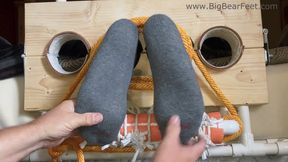 Meaty Feet Tickle - tickling big size 13 wide meaty feet