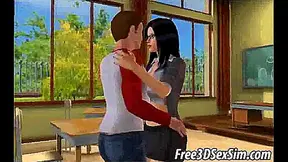 Seductive Foxy Teacher Entices Student After Class in Hot 3D Hentai Fantasy