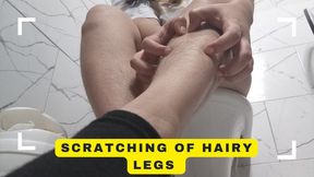 Scratching my hairy legs