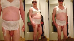 spass in strapsgurtel und bh