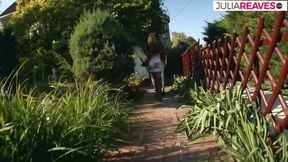 Horny lesbians fuck on both holes with huge dildos