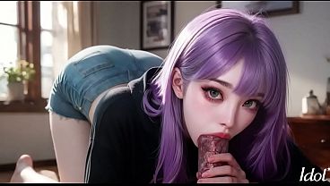 Korean girls loves anime, but most of all sex! [AI]