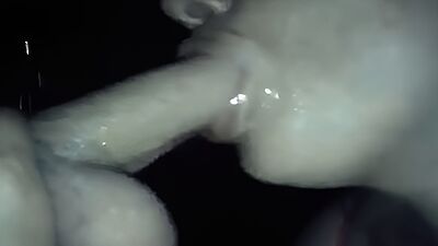 She sucks it and swallows it all, she won't let go. With her mouth full of cum, she spits it out and keeps swallowing cum! She can't stop!