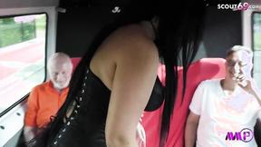 ”Public Bus Tour Blowbang With German Bbw Milf Ashley Cumstar”