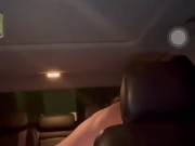 White stud CarFunplaying in the booty - ass jiggling