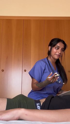 Big Ass Nurse Lets Her Patient Cum in Her Ass When the Doctor Leaves- Yasmina Khan